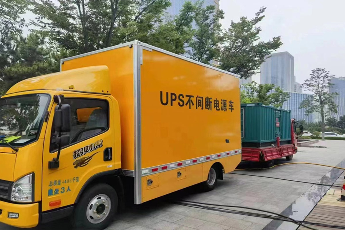 翠屏发电机租赁施工现场